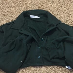 Cropped Button Up Sweater